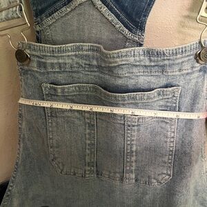 Torrid Light Blue Denim Overalls Distressed 18